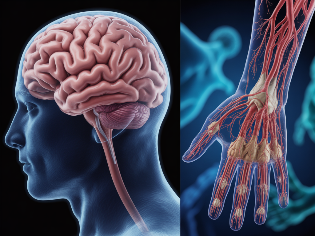 Comment la carence affecte le système nerveux central et périphérique